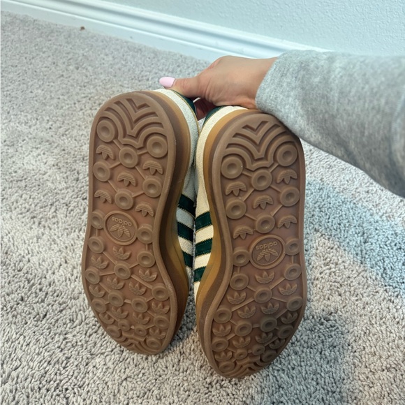 Adidas Women's Gazelle Sneakers - Green and Beige - Picture 6 of 6